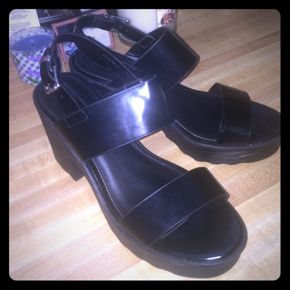 Forever 21 Leather Platform Shoes