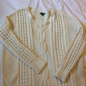 Express cream oversized sweater