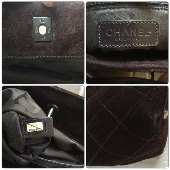 Final Price. Chanel Suede Quilted Tote - Picture 4 of 4