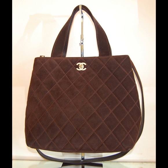 Chanel Handbags - Final Price. Chanel Suede Quilted Tote