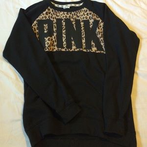 Never worn PINK crew neck sweatshirt