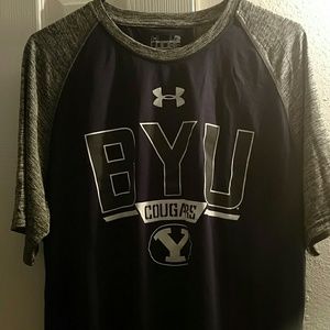 Men's BYU apparel, Under Armour Shirt, Size L