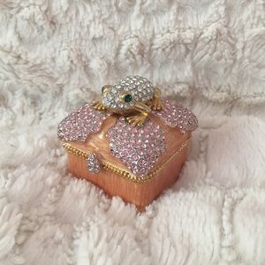 Pink Frog Jewelry Box