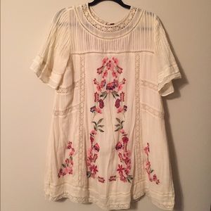 Free People Cream Victorian Dress