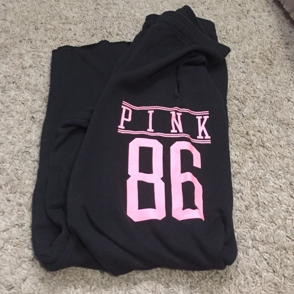 Pink sweat pants