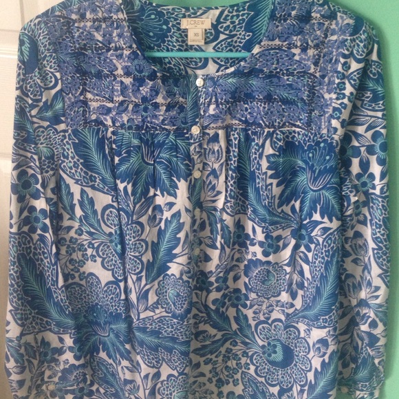 NWOT J. Crew peasant top!