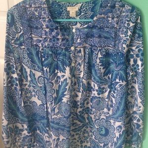 NWOT J. Crew peasant top!