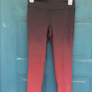 Forever 21 Red Gradient Leggings