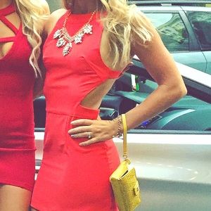 Red Backless Dress!