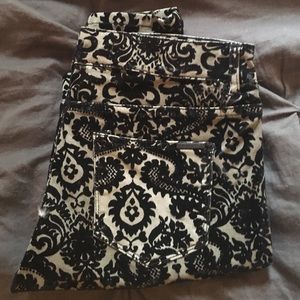 Zara velvet printed skinny pant