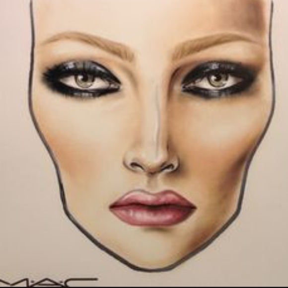 Face charts - MAC - 20 Blank charts - Picture 2 of 3