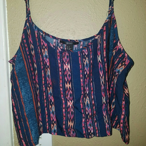 Forever 21 Tops - Forever 21 Tribal print Croptop