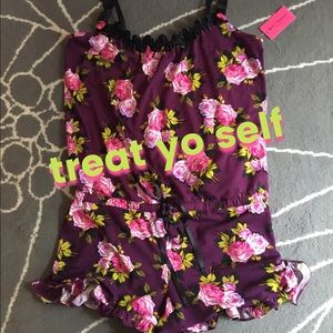 Betsey Johnson Intimates floral romper