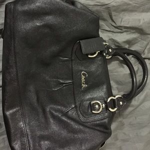 Coach poppy black handbag
