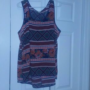 SOLD****Aztec print tank