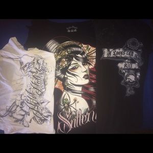 Metal Mulisha (2) and Sullen t-shirt bundle.