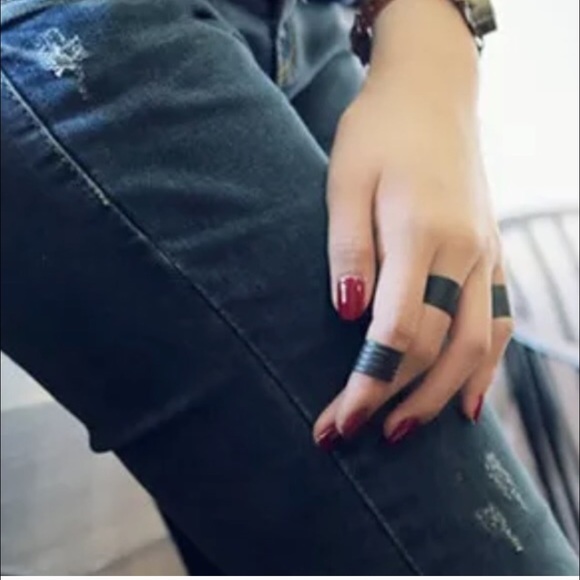 |HP| ๐BLACK 3 RING MIDI SET - Picture 2 of 3