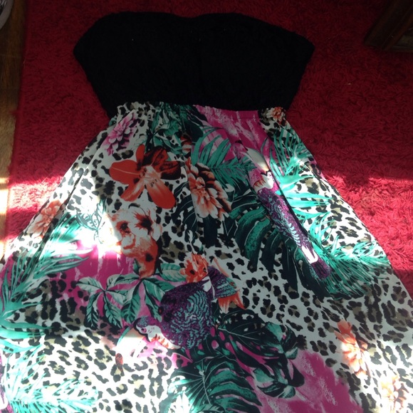 'Rainbow' Tropical Dress