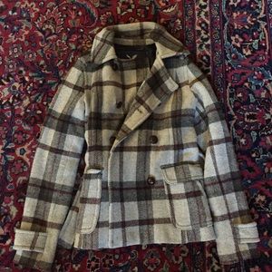 American eagle plaid coat