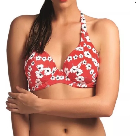 NWT Freya Tula Banded halter neck bikini top