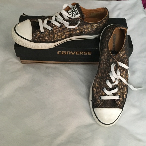 Converse Shoes - Brown Leopard Converse