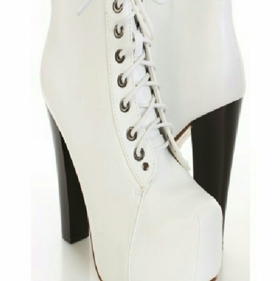 Leather Platfomr Chunky Heel Booties