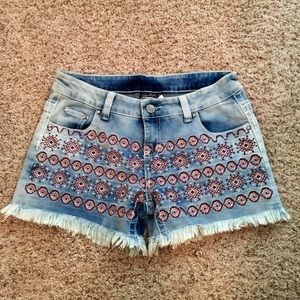 Aztec Jean Shorts
