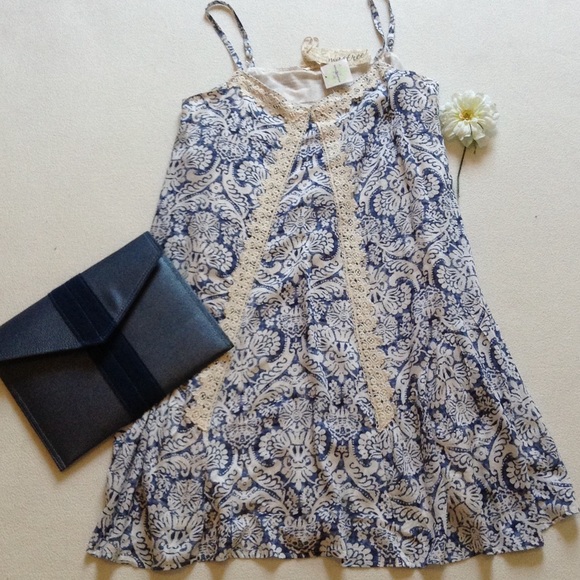 NWT Altar'd State navy and white shift dress - Picture 1 of 4