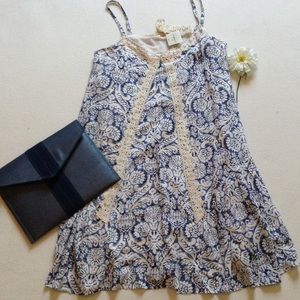 NWT Altar'd State navy and white shift dress