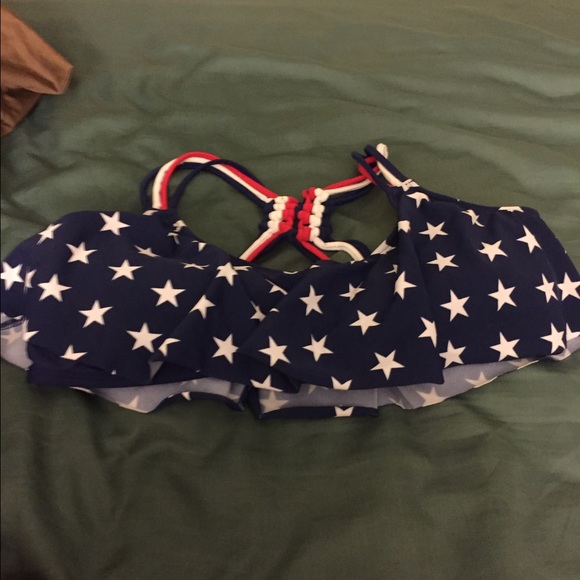 Other - American flag bikini top
