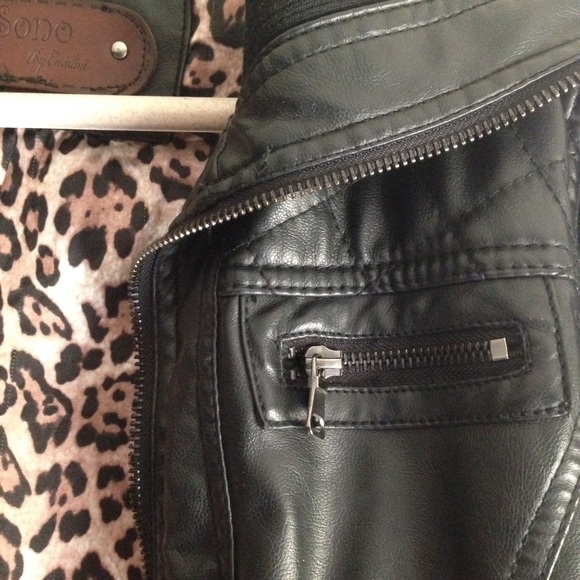 Vegan leather jacket