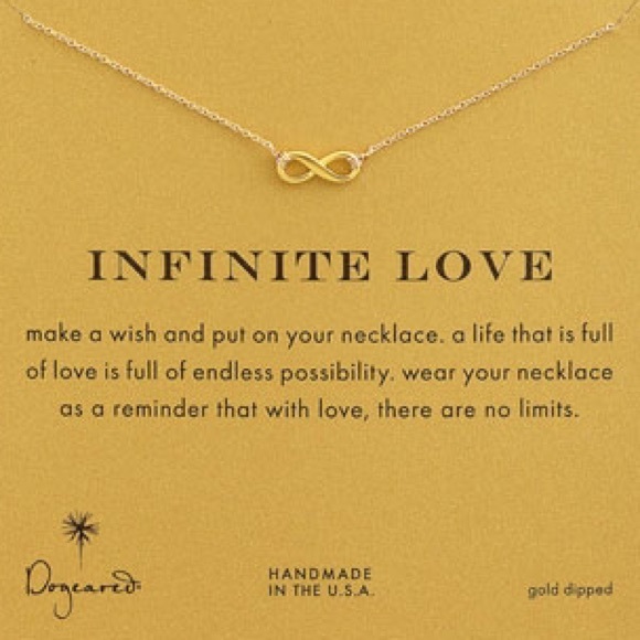 Gold Dipped Infinite Love Necklace