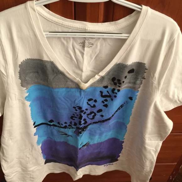 Lane Bryant White Cotton Top