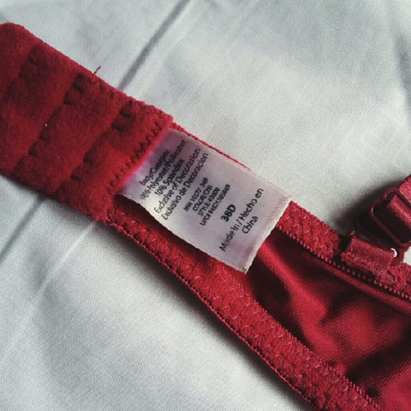 🚫TRADED🚫 Maroon Satin Push-Up Bra - Picture 4 of 4