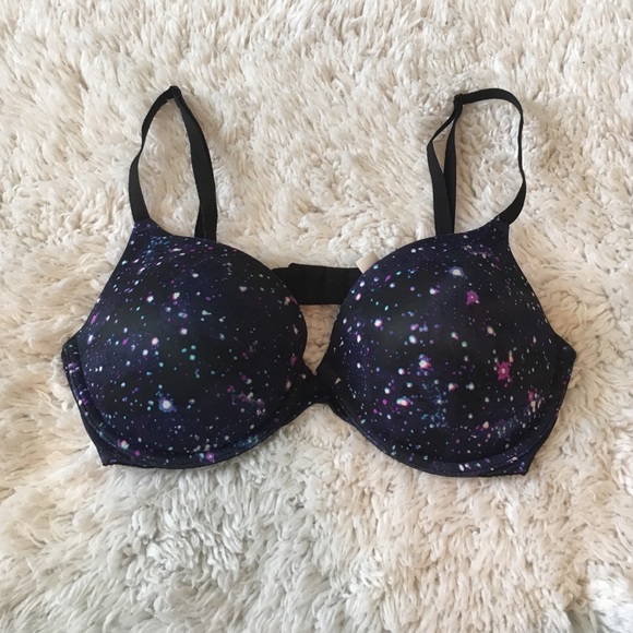 Galaxy Print Victoria's Secret Pink Push-up Bra
