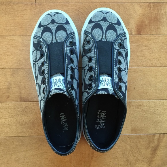 AUTHENTIC COACH SLIP ON TENNIS SHOES