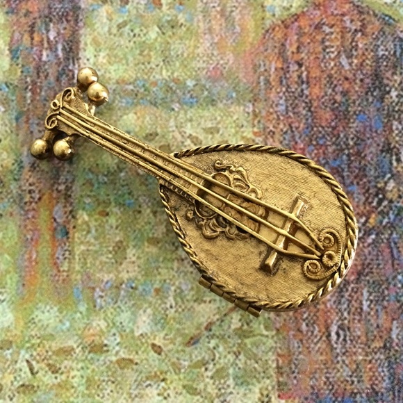 Avon perfume mandolin (with hinged lid) - Picture 1 of 1