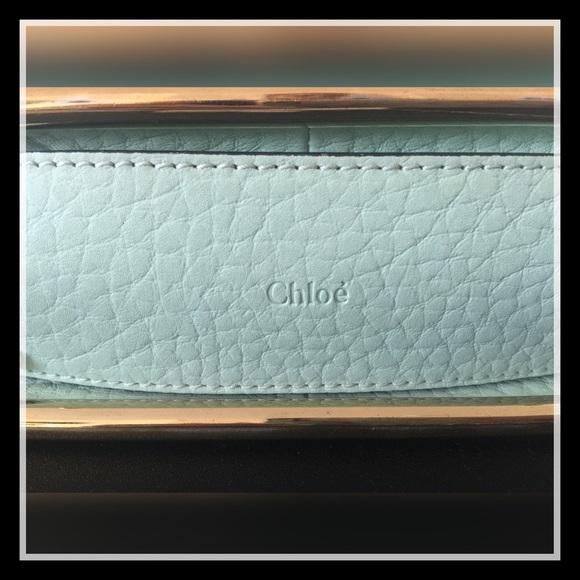 🎉Chloe Small Sally Teal Mint Green Textured Bag💟 - Picture 2 of 3