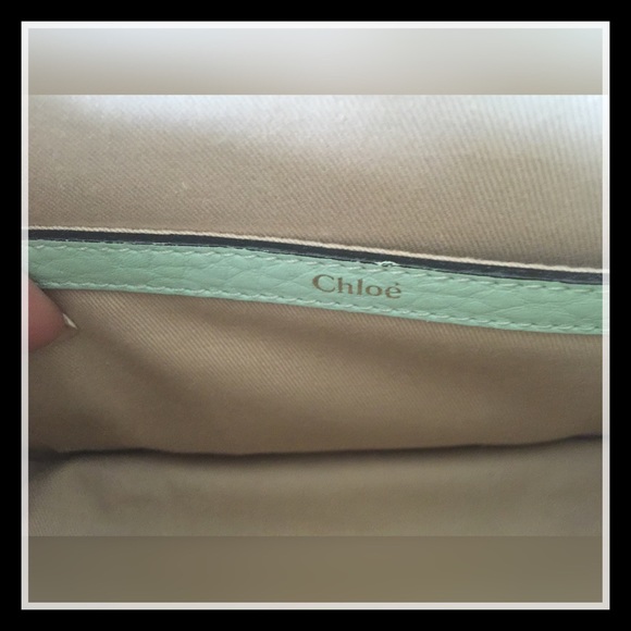 🎉Chloe Small Sally Teal Mint Green Textured Bag💟 - Picture 3 of 3