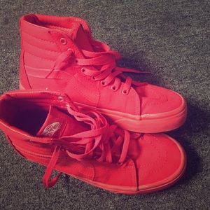 Red High Top Vans