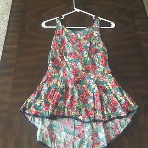 Floral peplum top!