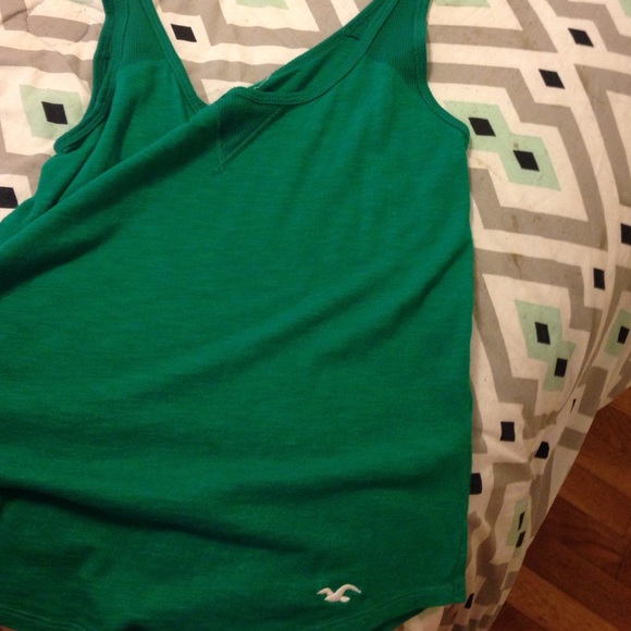 green hollister tank top