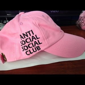 Anti Social Social Club Hat Pink.