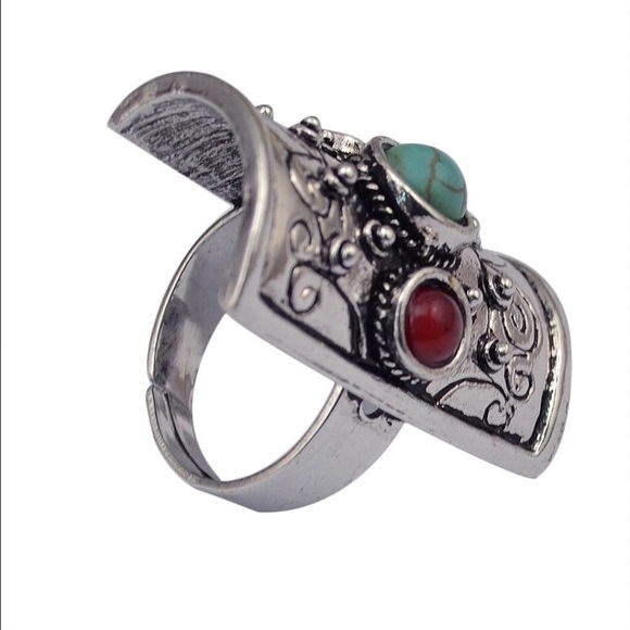 Vintage Unique Bohemian Gypsy Ring - Picture 2 of 3