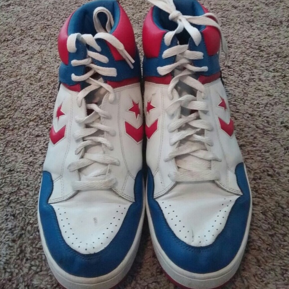 Converse leather high tops