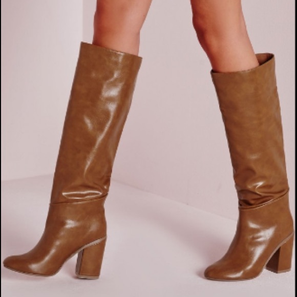 High Leg Brown Boot