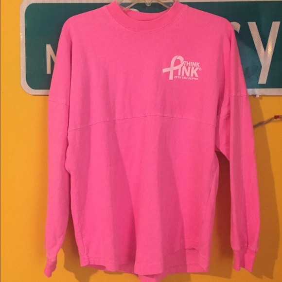 Zeta Tau Alpha Think Pink spirit jersey