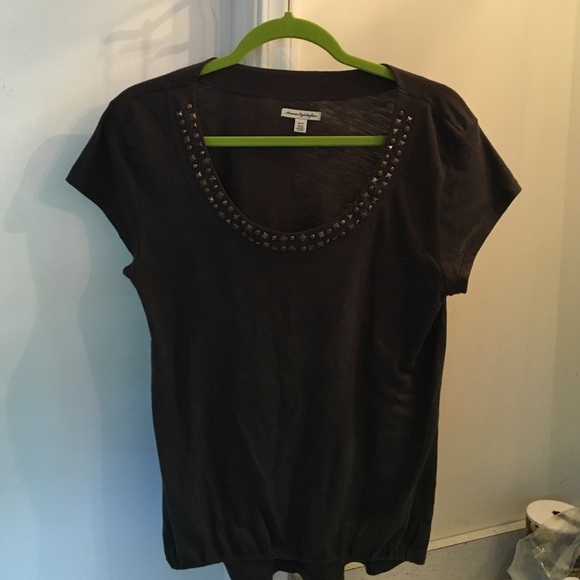 American Eagle tunic with studded neckline