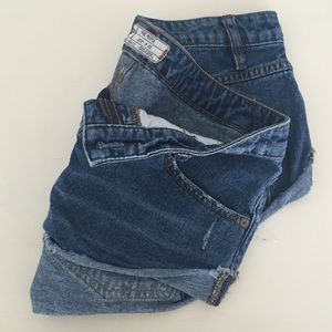 Free people jean shorts