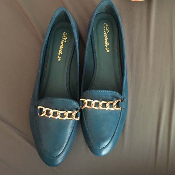 NWOT blue loafers